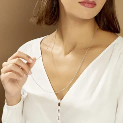 Histoire d'Or Chaîne Claudine Maille Forçat Argent Blanc Hot