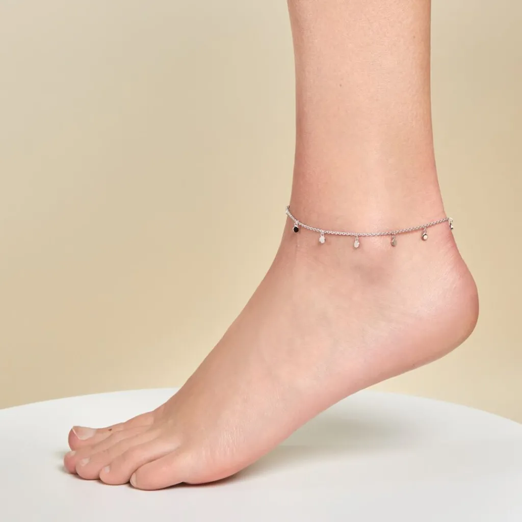 Histoire d'Or Chaîne De Cheville Fillira Argent Blanc Online