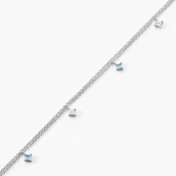 Histoire d'Or Chaîne De Cheville Heidi De Zirconium argent blanc oxyde Sale