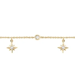 Histoire d'Or Chaîne De Cheville Lenka Plaqué Or Jaune Oxyde De Zirconium Best