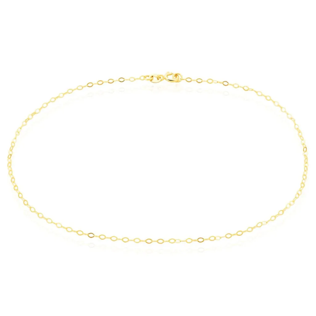 Histoire d'Or Chaîne De Cheville Maille Forçat Or Jaune Clearance