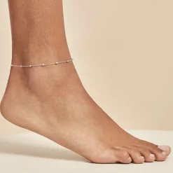 Histoire d'Or Chaîne De Cheville Millia Argent Blanc Online