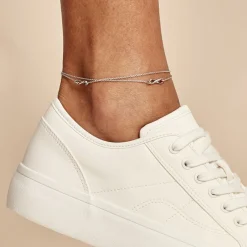 Histoire d'Or Chaîne De Cheville Noelle Argent Blanc Clearance