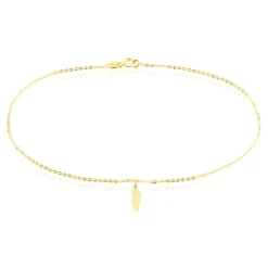 Histoire d'Or Chaîne De Cheville Plume Or Jaune Clearance