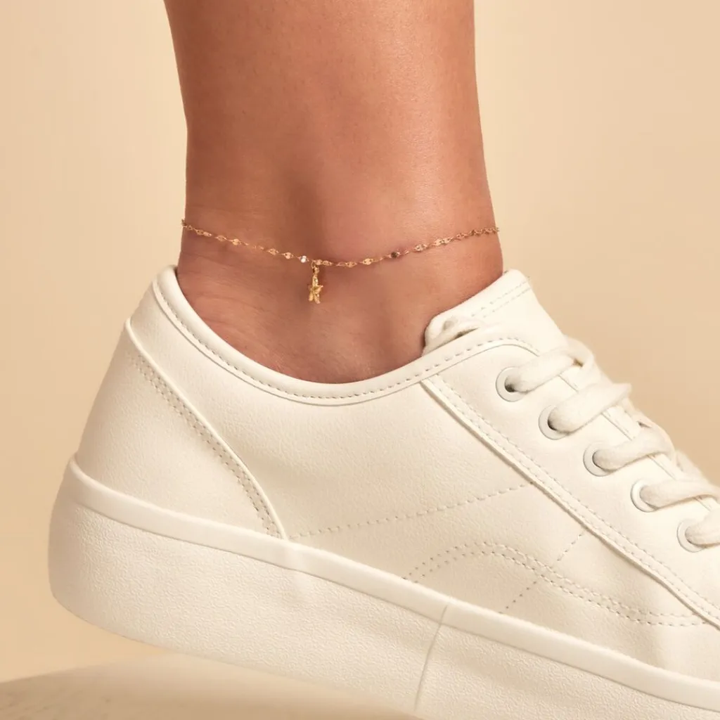 Histoire d'Or Chaîne De Cheville Stavros Or Jaune Clearance