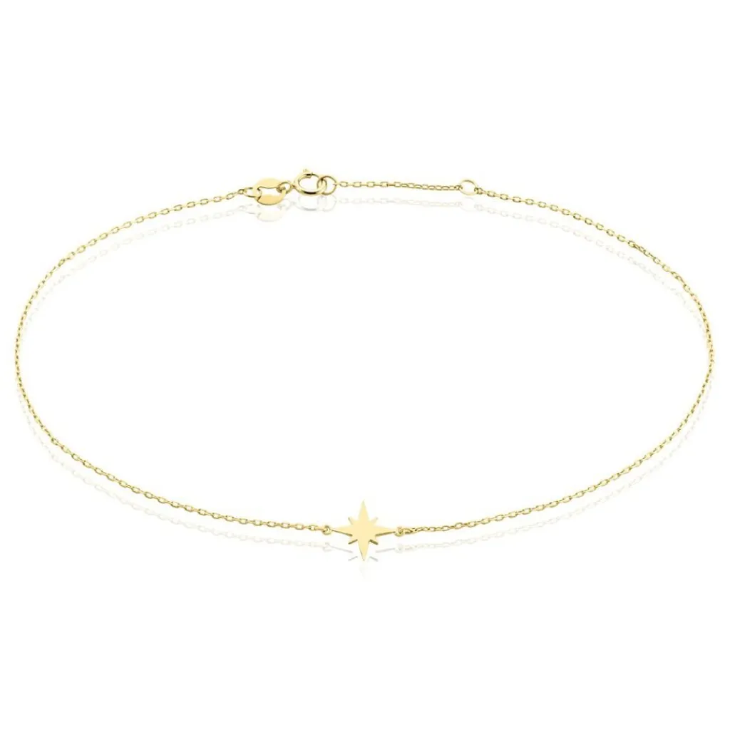 Histoire d'Or Chaîne De Cheville Stelian Or Jaune Sale