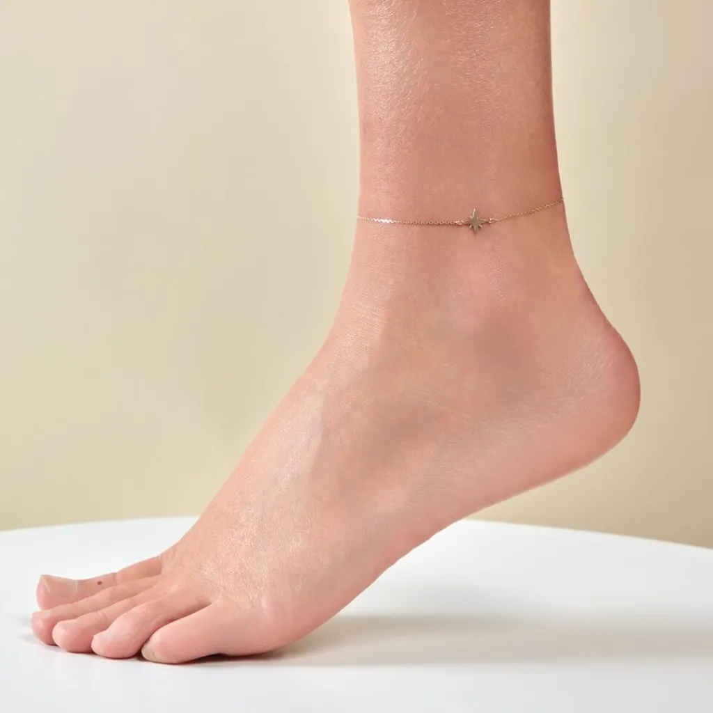 Histoire d'Or Chaîne De Cheville Stelian Or Jaune Sale