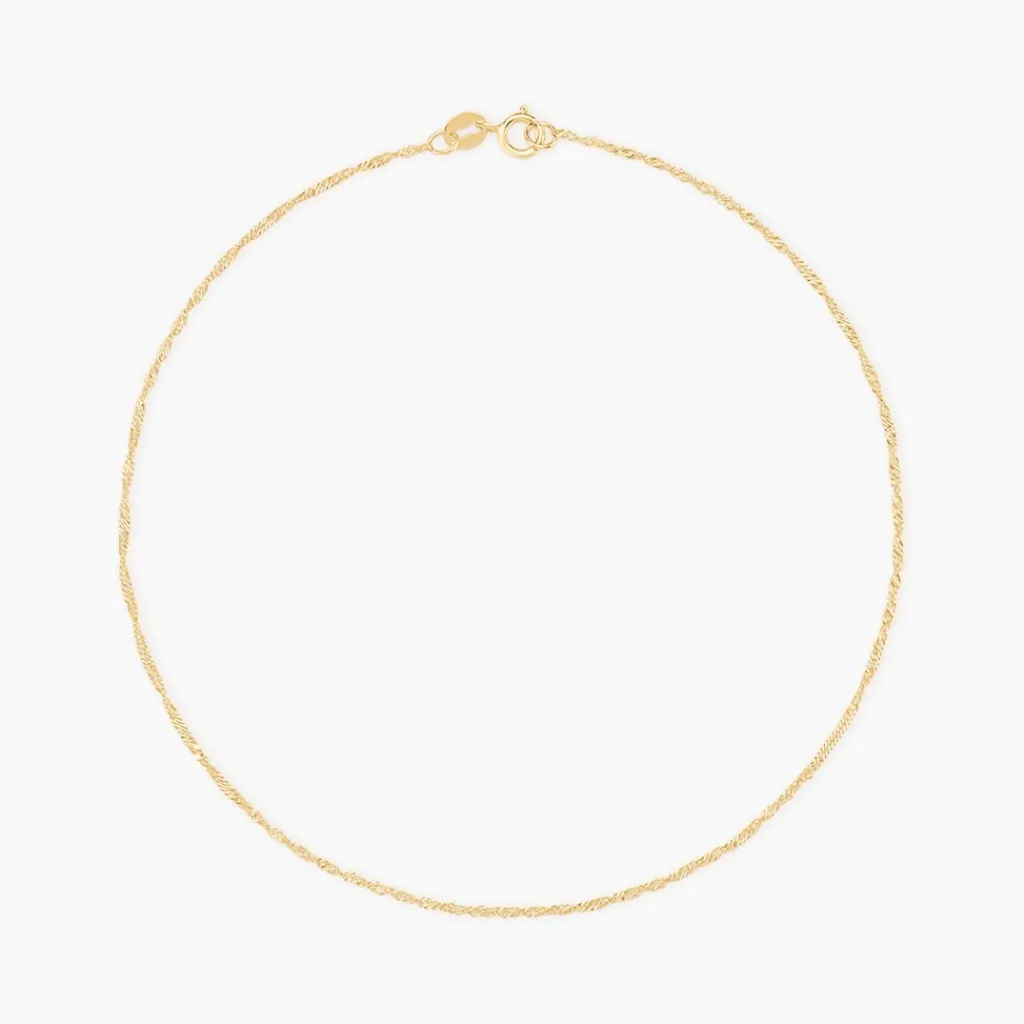 Histoire d'Or Chaîne De Cheville Sylwia Or Jaune Discount