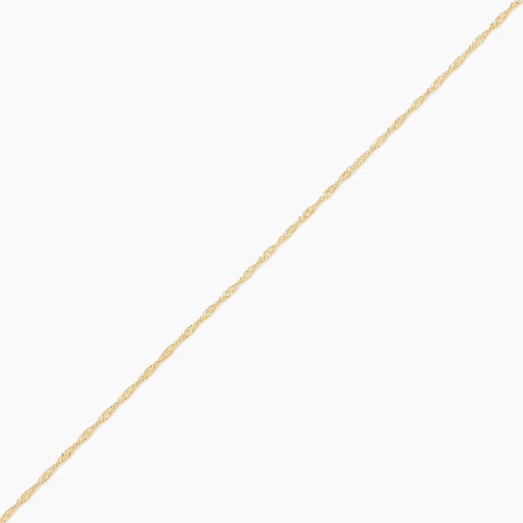 Histoire d'Or Chaîne De Cheville Sylwia Or Jaune Discount