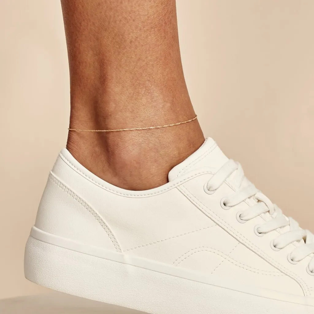 Histoire d'Or Chaîne De Cheville Sylwia Or Jaune Discount