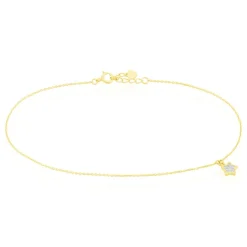 Histoire d'Or Chaîne De Cheville Valentiane Or Jaune Oxyde De Zirconium Online