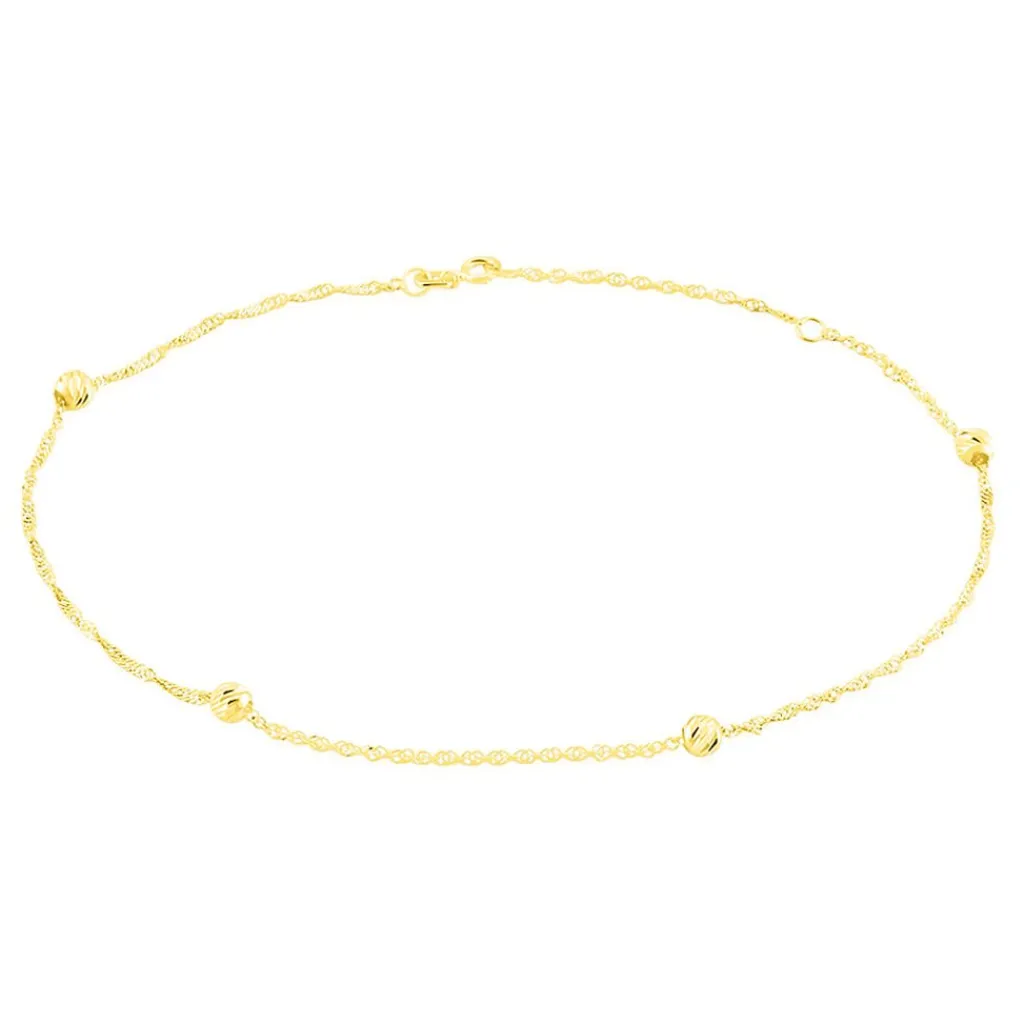 Histoire d'Or Chaîne De Cheville Zahia Or Jaune Best