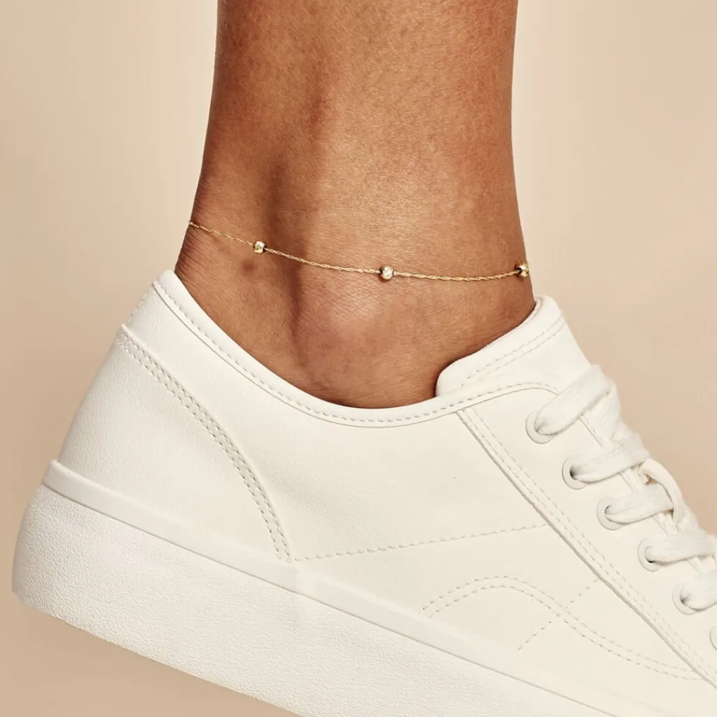 Histoire d'Or Chaîne De Cheville Zahia Or Jaune Best