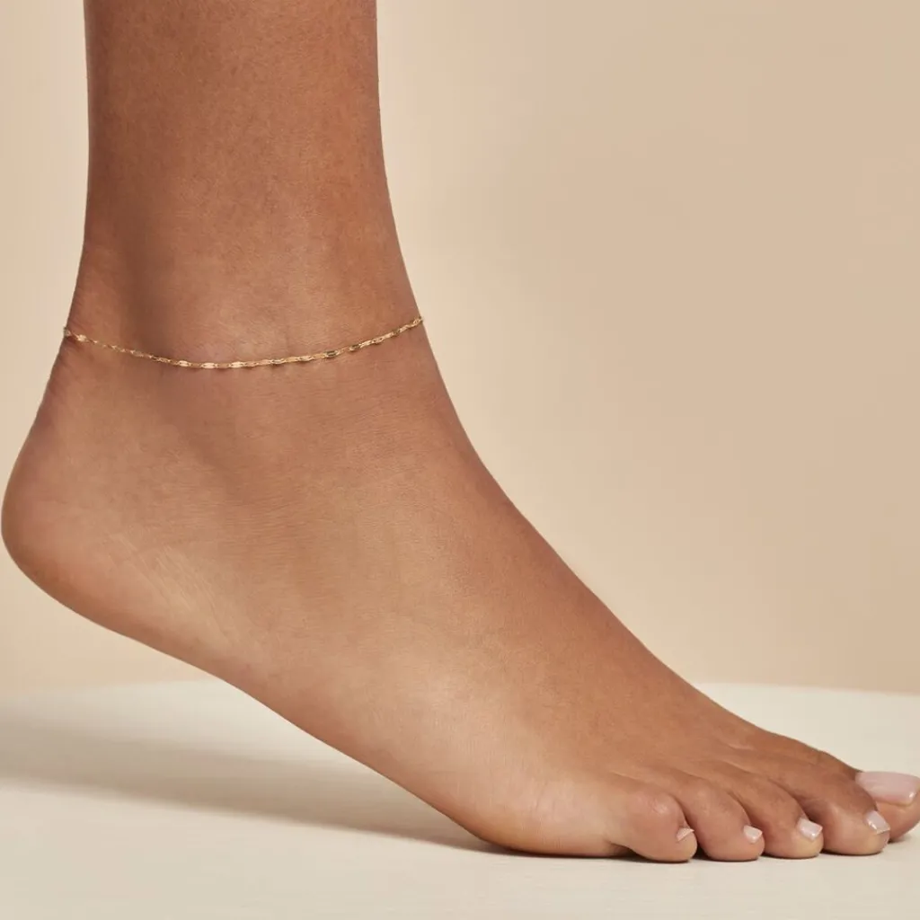 Histoire d'Or Chaîne De Cheville Zaig Or Jaune Sale