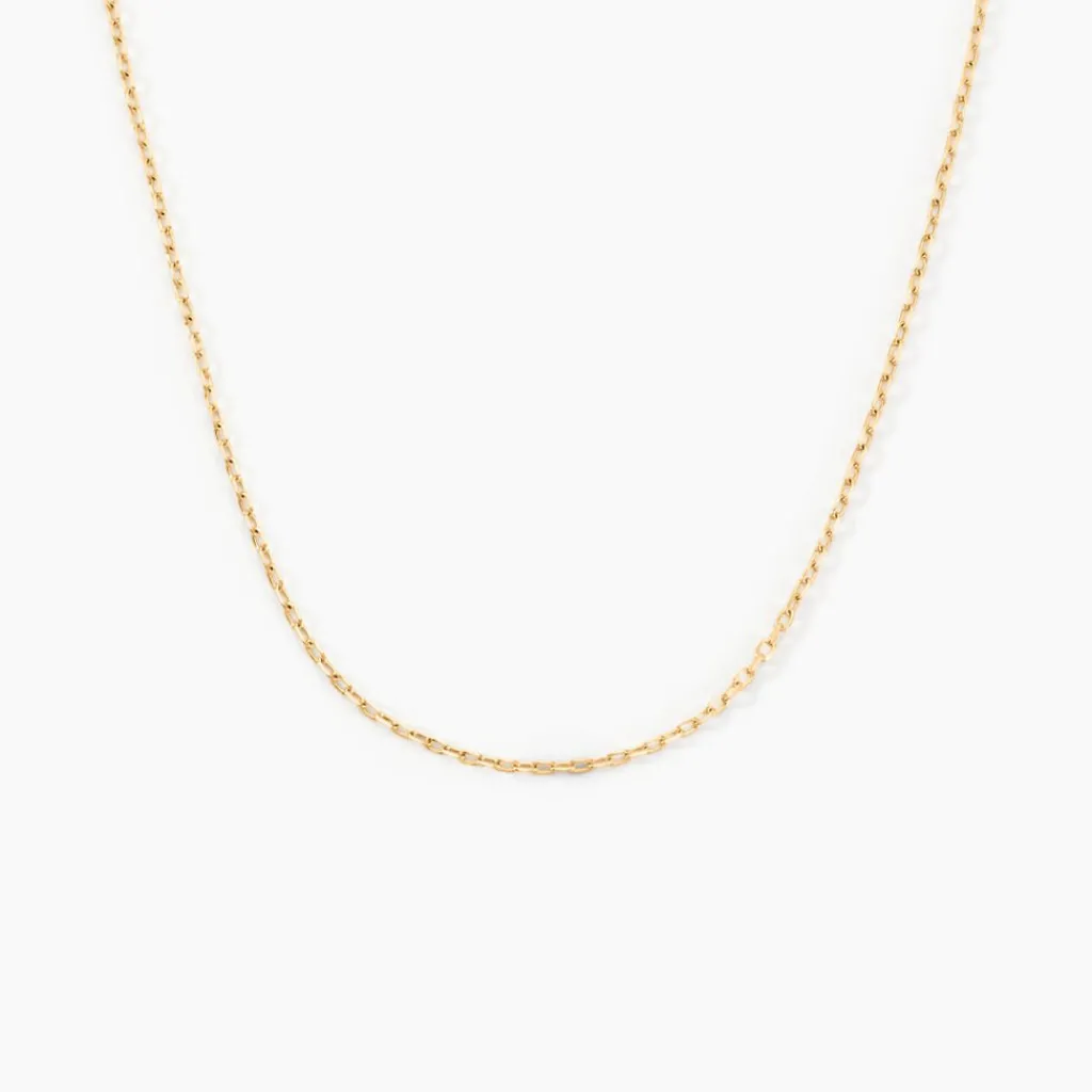 Histoire d'Or Chaîne Igoa Maille Forçat Diamantee Or Jaune Sale