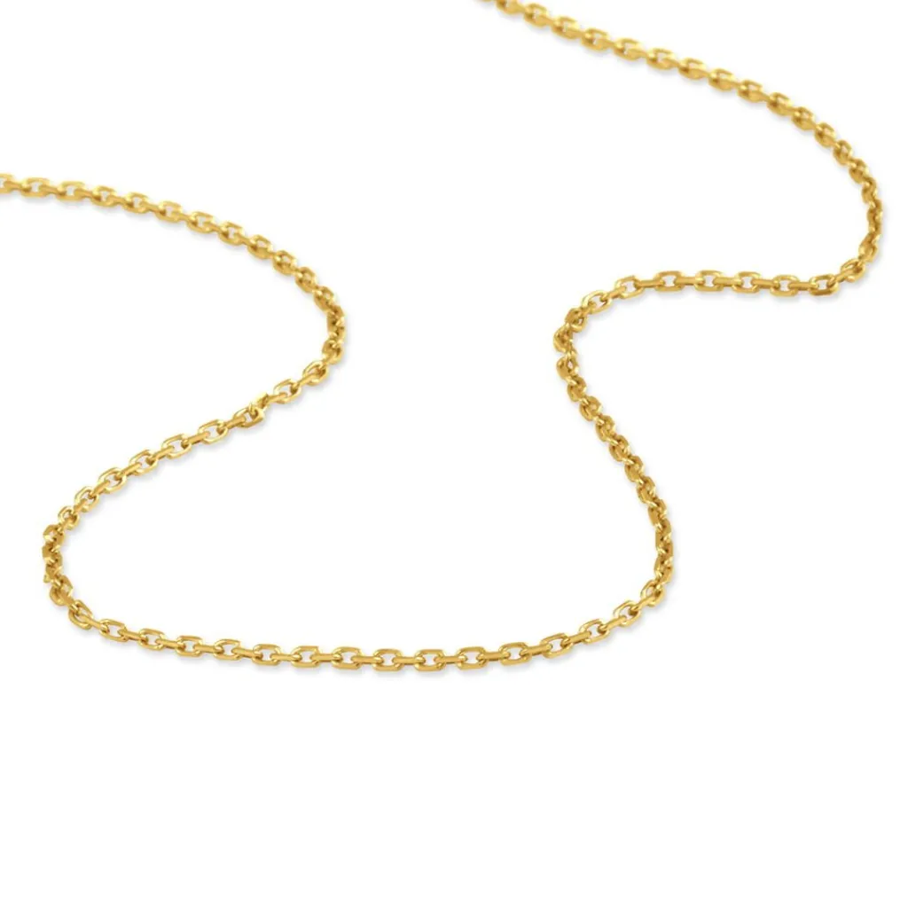 Histoire d'Or Chaîne Igoa Maille Forçat Diamantee Or Jaune Sale