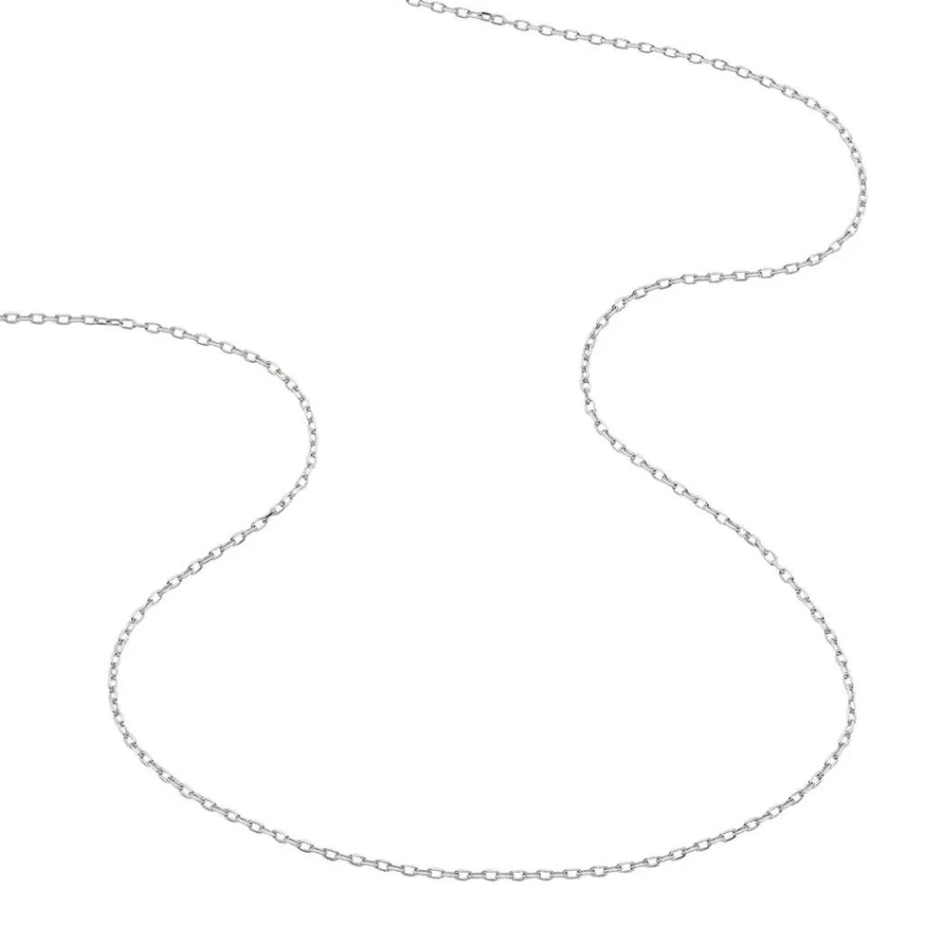 Histoire d'Or Chaîne Igoa Maille Forçat Diamantee or blanc Clearance