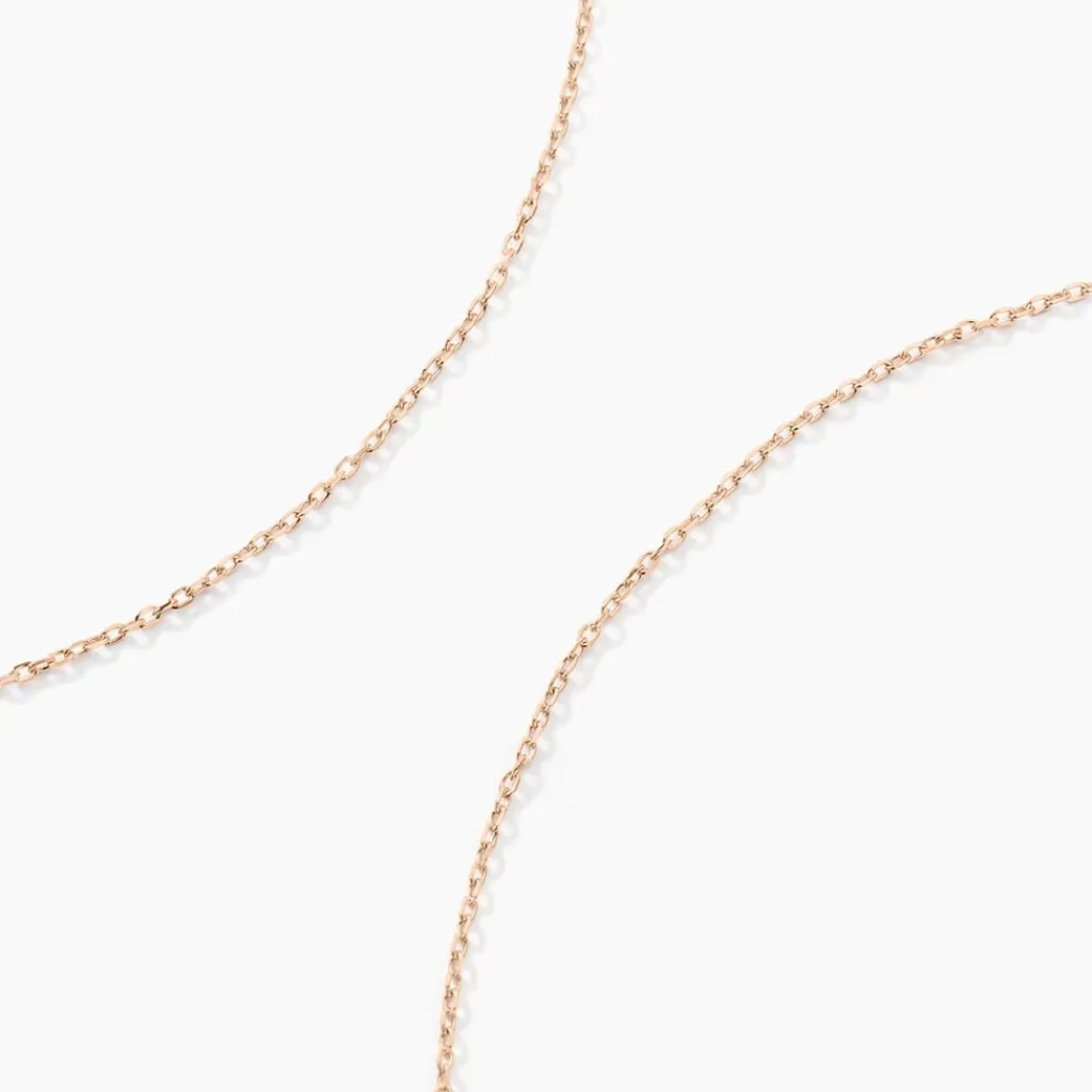 Histoire d'Or Chaîne Igoa Maille Forçat Diamantee or rose Clearance
