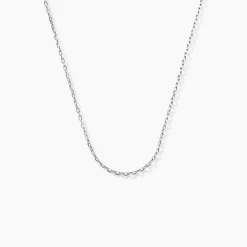 Histoire d'Or Chaîne Igoa Maille Forçat Diamantee Or Blanc Online