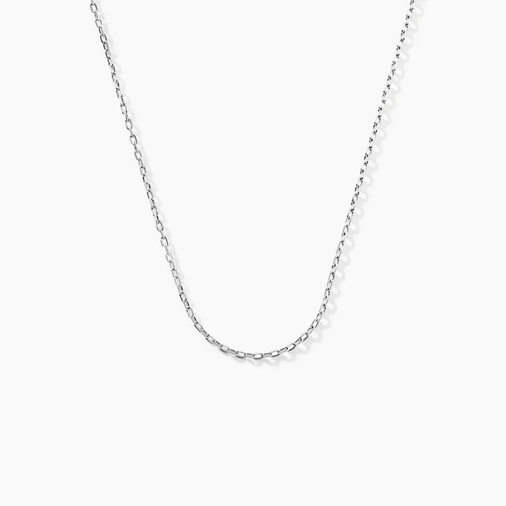 Histoire d'Or Chaîne Igoa Maille Forçat Diamantee Or Blanc Online