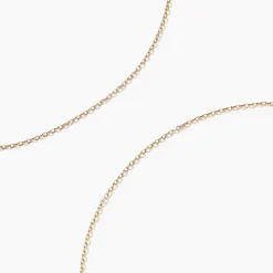 Histoire d'Or Chaîne Igoa Maille Forçat Diamantee Or Jaune New