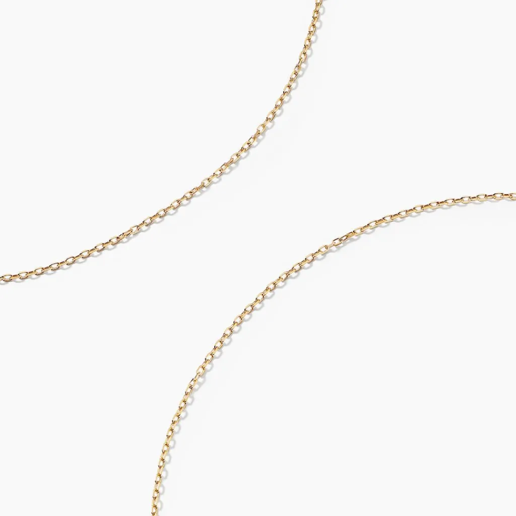 Histoire d'Or Chaîne Igoa Maille Forçat Diamantee Or Jaune New