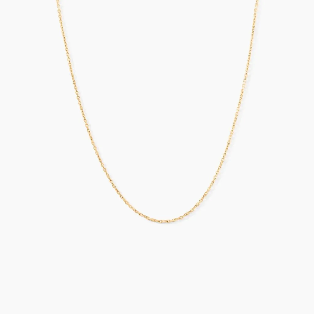 Histoire d'Or Chaîne Igoa Maille Forçat Diamantee Or Jaune Best