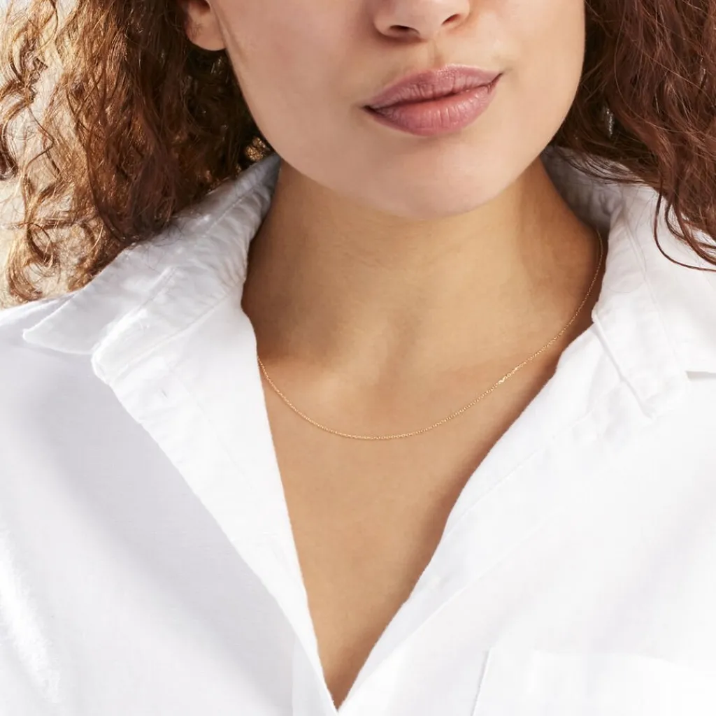 Histoire d'Or Chaîne Igoa Maille Forçat Diamantee Or Jaune Best