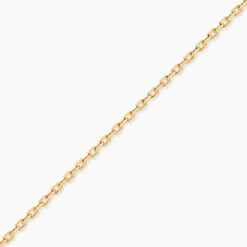 Histoire d'Or Chaîne Igoa Maille Forçat Diamantee Or Jaune