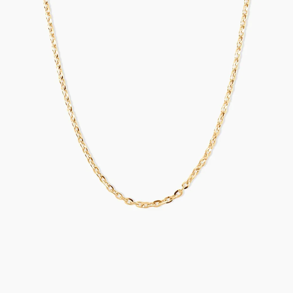 Histoire d'Or Chaîne Igoa Maille Forçat Diamantee Or Jaune Discount