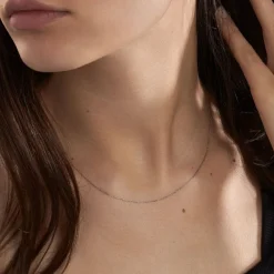 Histoire d'Or Chaîne Igoa Maille Forçat Diamantee Or Blanc Clearance