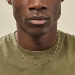 Histoire d'Or Chaîne Igoa Maille Forçat Diamantee Or Jaune Best