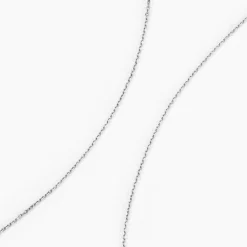 Histoire d'Or Chaîne Igoa Maille Forçat Diamantee or blanc New