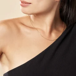 Histoire d'Or Chaîne Igoa Maille Forçat Diamantee Or Jaune Best