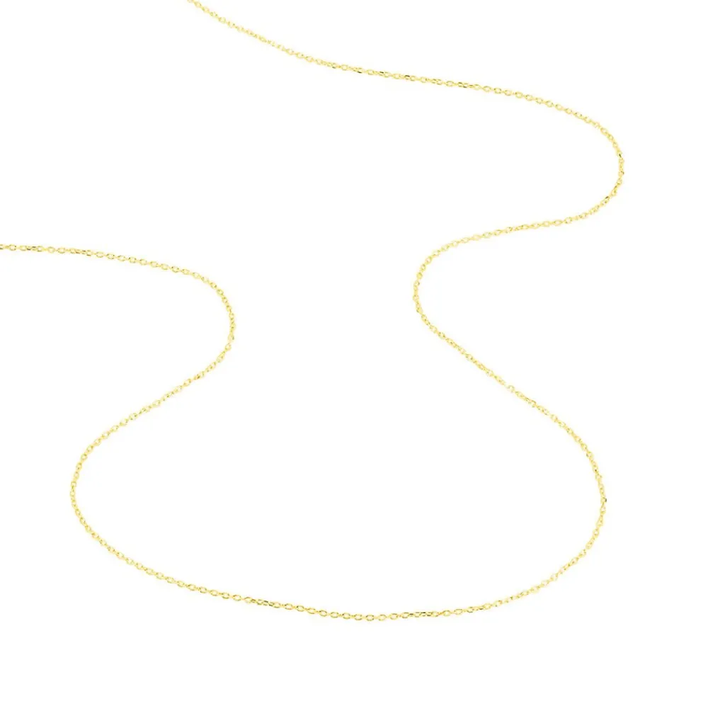 Histoire d'Or Chaîne Igoa Maille Forçat Diamantee Or Jaune