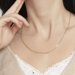 Histoire d'Or Chaîne Igoa Maille Forçat Diamantee Or Jaune Hot