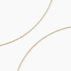 Histoire d'Or Chaîne Igoa Maille Forçat Diamantee Or Jaune