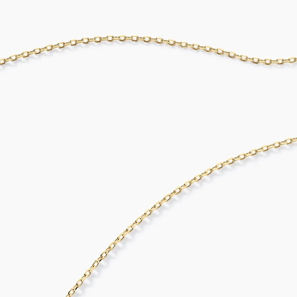 Histoire d'Or Chaîne Igoa Maille Forçat Diamantee Or Jaune Discount