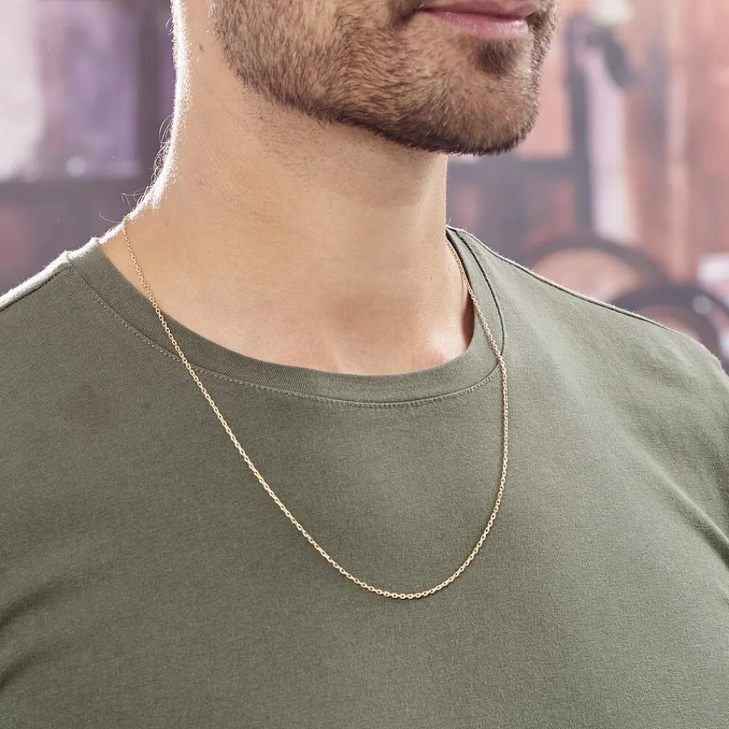 Histoire d'Or Chaîne Igoa Maille Forçat Diamantee Or Jaune Discount