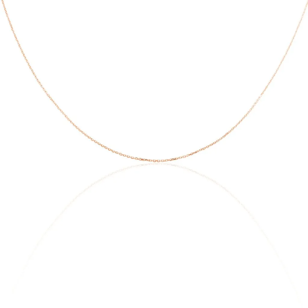 Histoire d'Or Chaîne Igoa Maille Forçat Diamantee or rose Discount