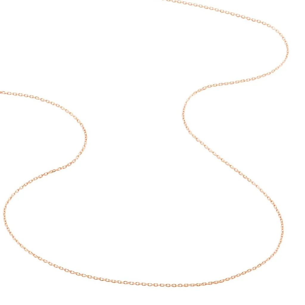 Histoire d'Or Chaîne Igoa Maille Forçat Diamantee or rose Discount