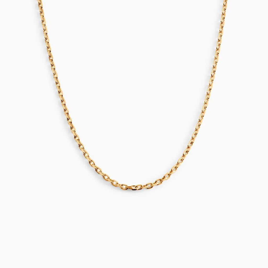 Histoire d'Or Chaîne Igoa Maille Forçat Diamantee Or Jaune Clearance