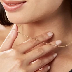 Histoire d'Or Chaîne Igoa Maille Forçat Diamantee Or Jaune Hot