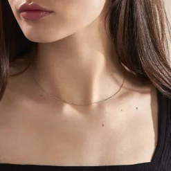 Histoire d'Or Chaîne Igoa Maille Forçat Diamantee Or Blanc Online