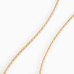 Histoire d'Or Chaîne Igoa Maille Forçat Diamantee Or Jaune Clearance