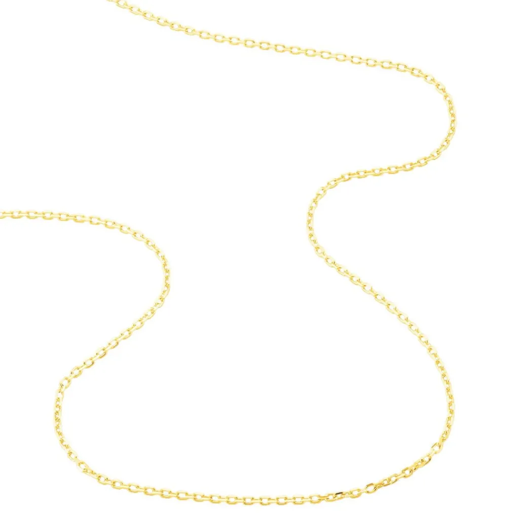 Histoire d'Or Chaîne Igoa Maille Forçat Diamantee Or Jaune Clearance