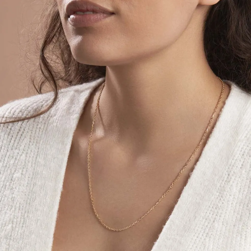 Histoire d'Or Chaîne Igoa Maille Forçat Diamantee Or Jaune Clearance