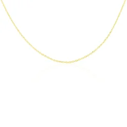 Histoire d'Or Chaîne Igoa Maille Forçat Diamantee Or Jaune Sale