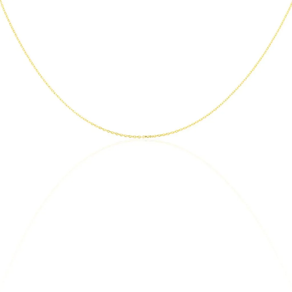 Histoire d'Or Chaîne Igoa Maille Forçat Diamantee or jaune Clearance