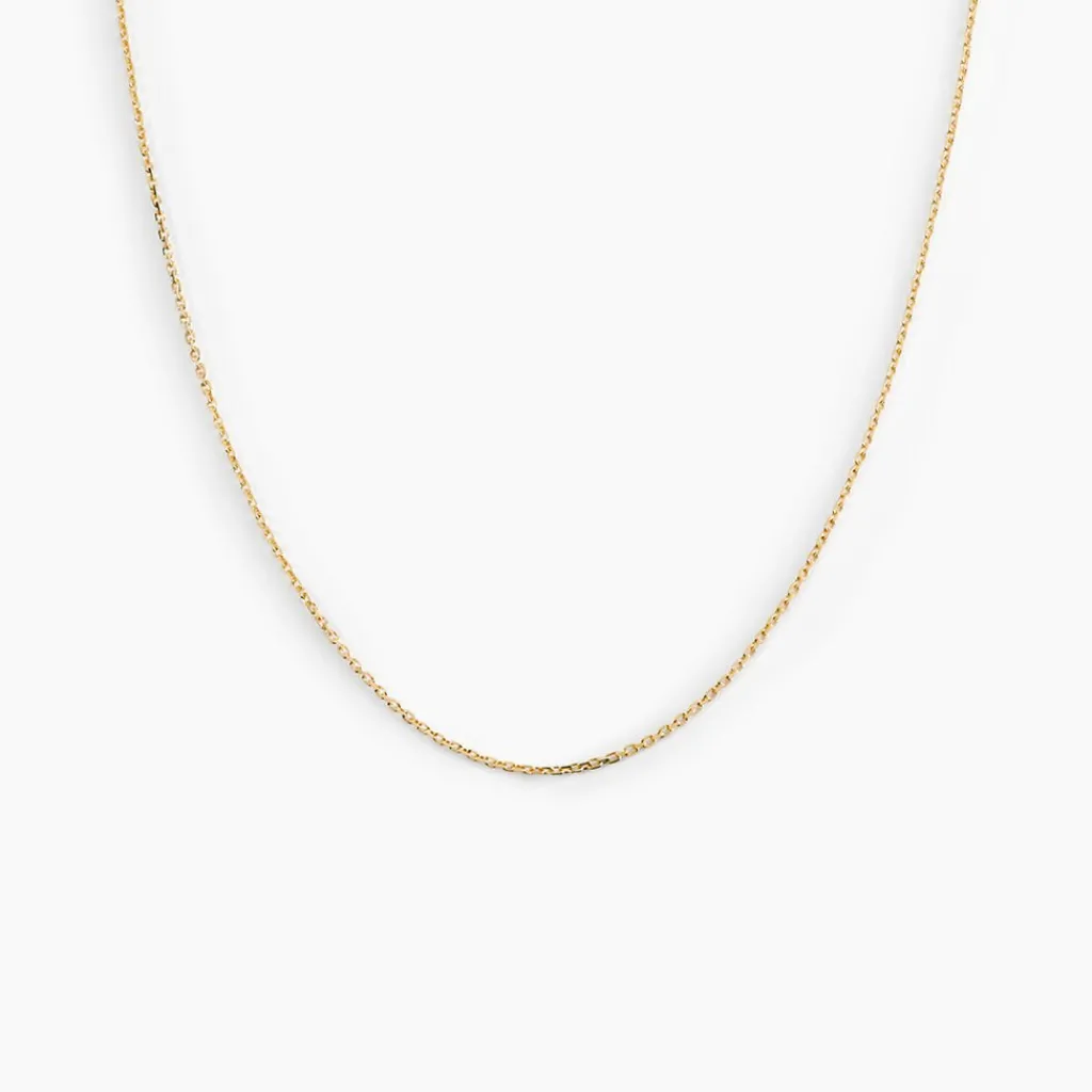 Histoire d'Or Chaîne Igoa Maille Forçat Diamantee or jaune Clearance